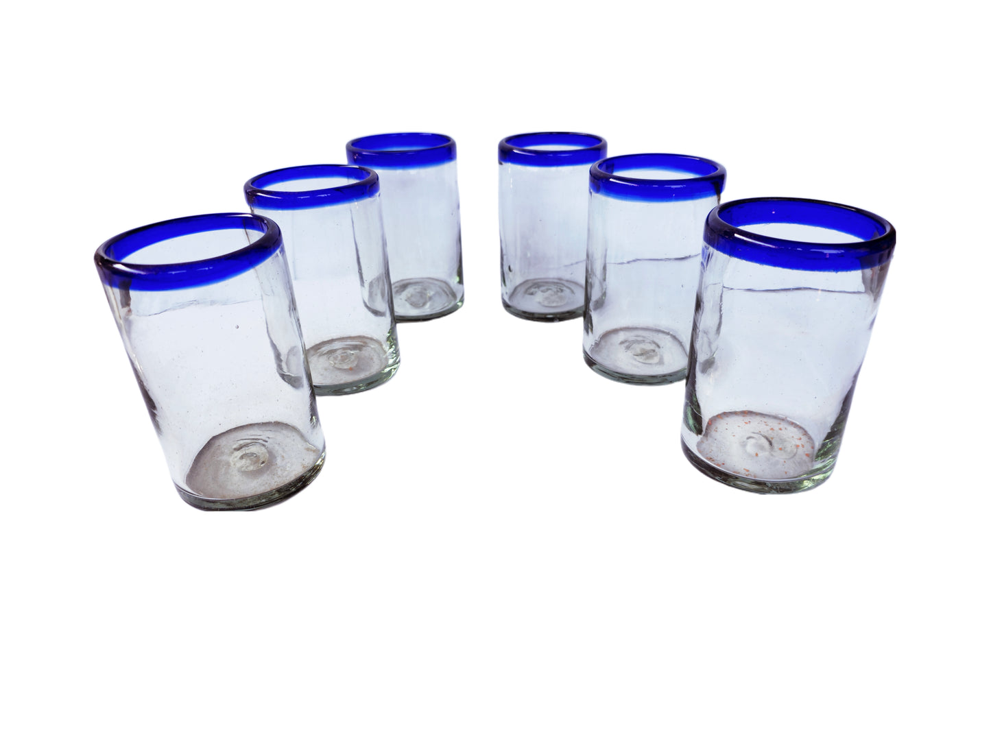 Vasos Vidrio Soplado Para Agua paquete de 6 piezas